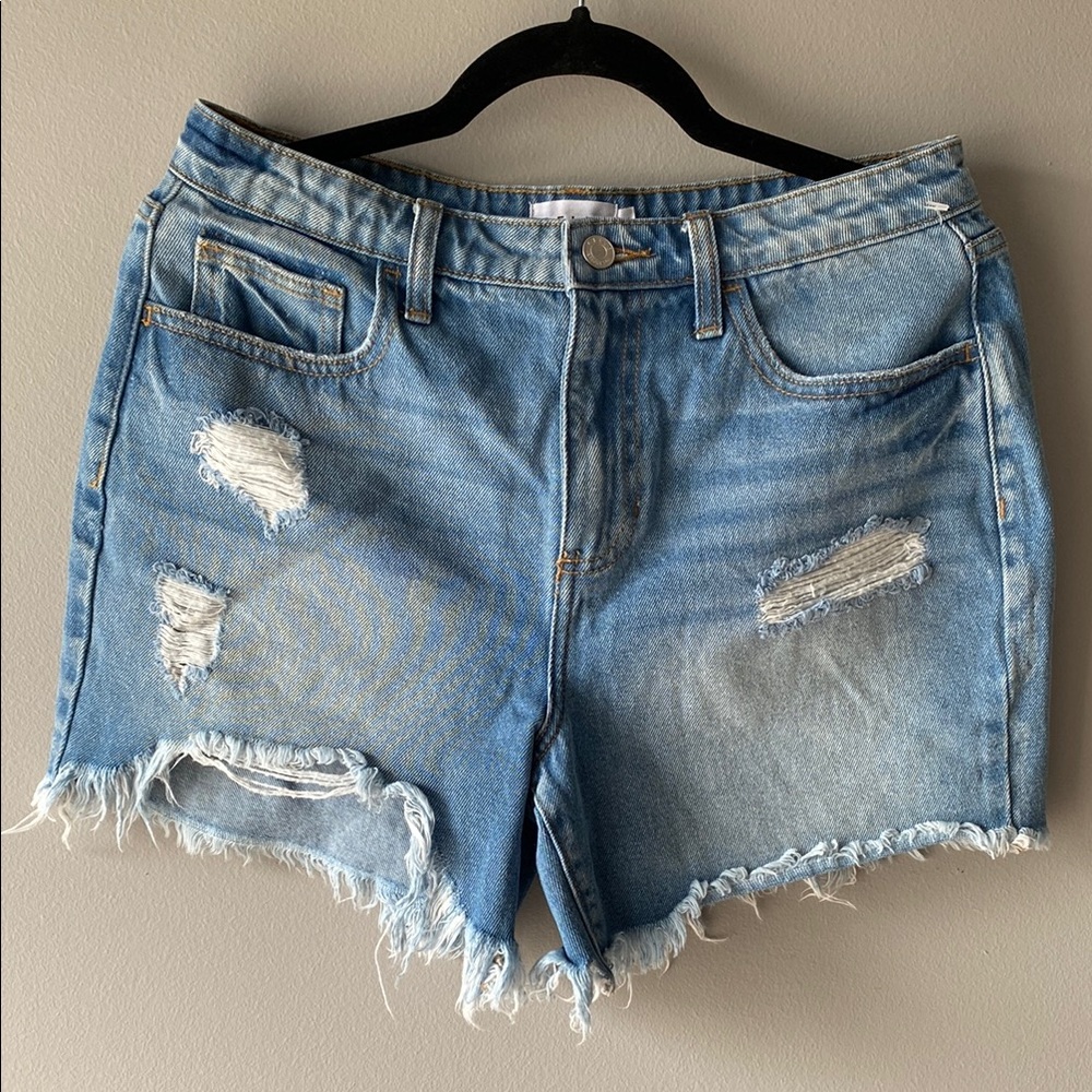 Cello Denim Distressed Women's Shorts